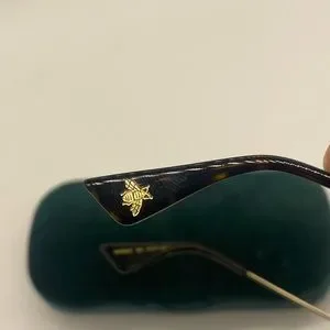 Gucci | Accessories | Gucci Sunglasses Aviator Greenred  display picture 1